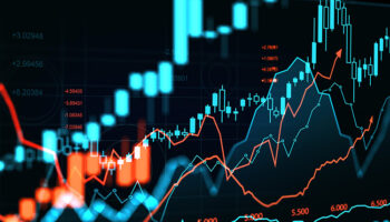 Imagem com gráficos que representam o desempenho de ações ou índices de mercado ao longo do tempo, com linhas indicando tendências e flutuações